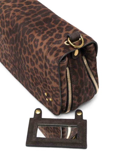 Jérôme Dreyfuss Bobi Leopard-print Shoulder Bag In Nude & Neutrals