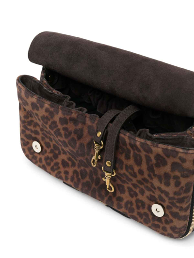 Jérôme Dreyfuss Bobi Leopard-print Shoulder Bag In Nude & Neutrals