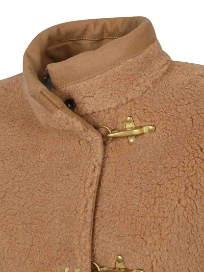 Shop Fay Virginia Bear Coat In Beige