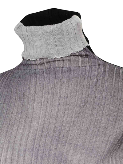 Shop Cividini Airbrushed Wool Turtleneck Sweater In Grey