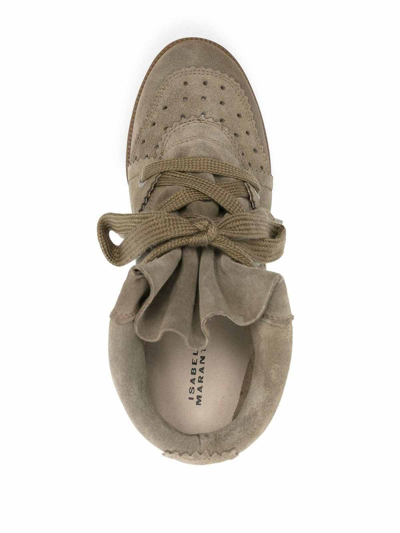Isabel Marant Bobby Wedge Sneakers In Grey