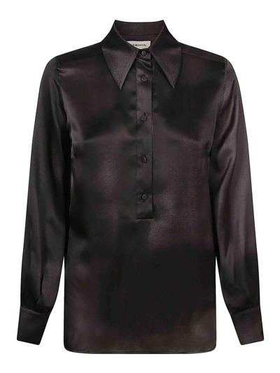 Shop Tsolo Munkh Silk Shirt Shirt In Grey