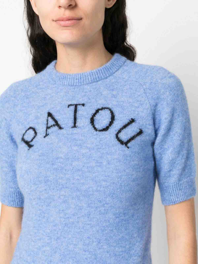 Shop Patou Alpaca Wool-blend Jumper In Blue