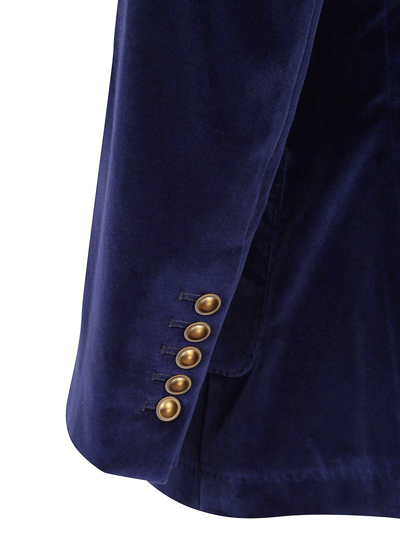 Saulina Adelaide Velvet Jacket In Blue