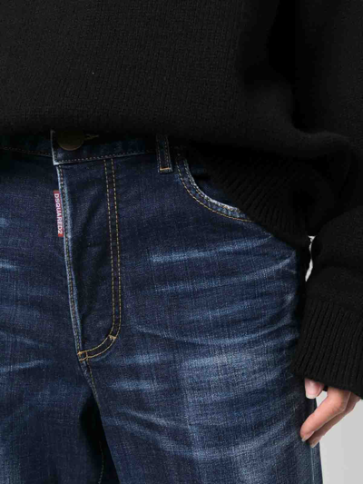 Dsquared2 Slim Fit Denim Trousers In Blue