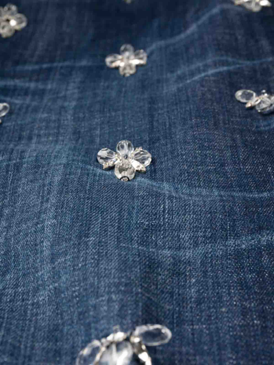 Dsquared2 Boston Crystal Flies Jeans In Azul Oscuro