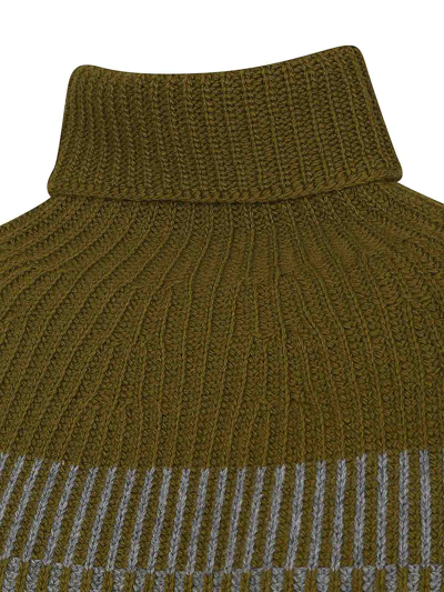 Shop Cividini Wool/cashmere Turtleneck Sweater In Green