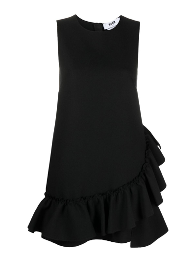 Shop Msgm Vestido Midi - Negro In Black