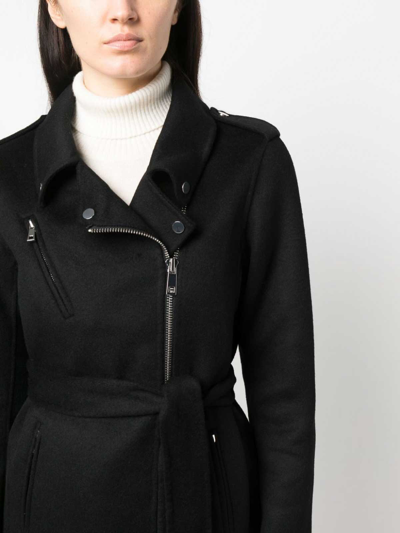Shop P.a.r.o.s.h Double-breasted Wool Coat In Black
