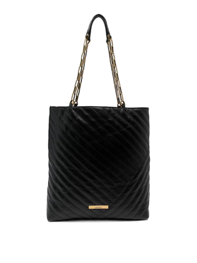 Shop Isabel Marant Matelass-effect Leather Tote Bag In Black
