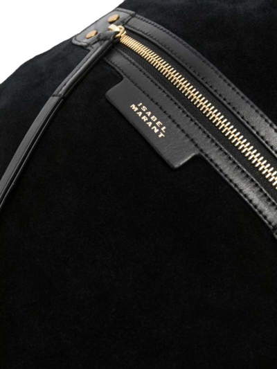 Shop Isabel Marant Botsy Shoulder Bag In Black