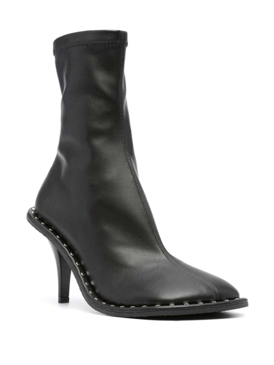 Stella Mccartney Ryder Sock Ankle Boots With Heel In Black