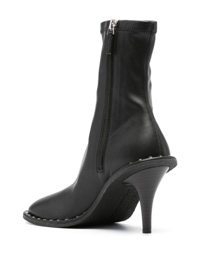 Stella Mccartney Ryder Sock Ankle Boots With Heel In Black