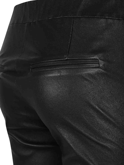 Shop Arma Stretch Leather Trousers With Flares In Black