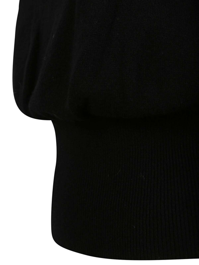 Shop Malo Suéter Con Escote Barco - Negro In Black