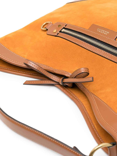 Shop Isabel Marant Suede-finish Leather Tote Bag In Camel