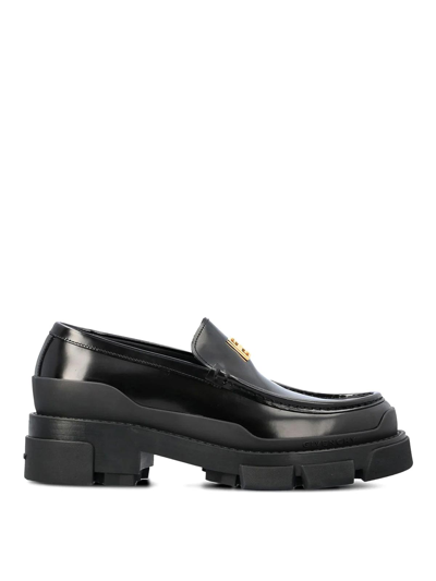 Shop Givenchy Terra Loafers In Brown