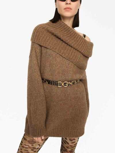Shop Dolce & Gabbana Vestido Corto - Marrón In Brown