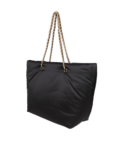 Tory Burch "ella" Shopper Bag In Black