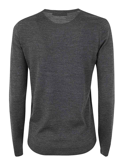 Shop Goes Botanical Long Sleeves Crew Neck Sweater In Grey