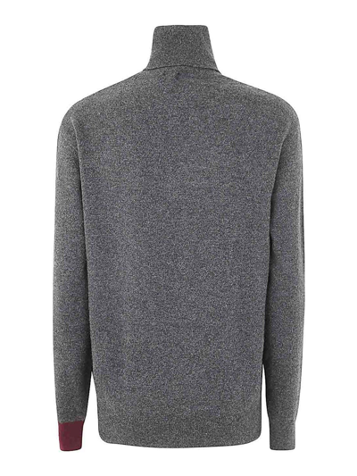 Shop Patou Wool And Cashmere Jp Turtleneck Sweater In Grey