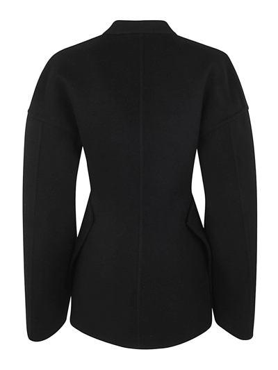 Shop Jil Sander Double-breasted Jacket In Black