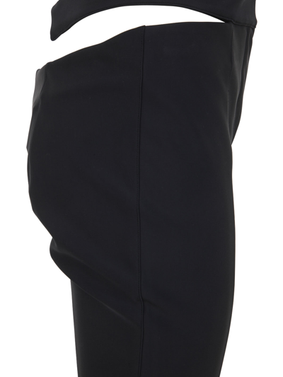 Mugler Black Cutout Trousers In Black