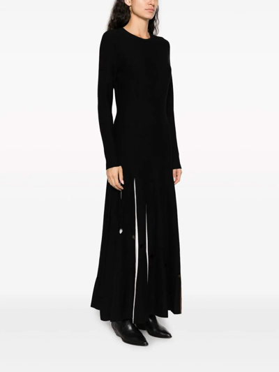 Gabriela Hearst Pleat-detailing Wool Dress In Multicolour