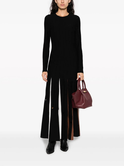 Gabriela Hearst Pleat-detailing Wool Dress In Multicolour