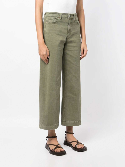 Shop Paige Jeans Acampanados - Anessa In Green