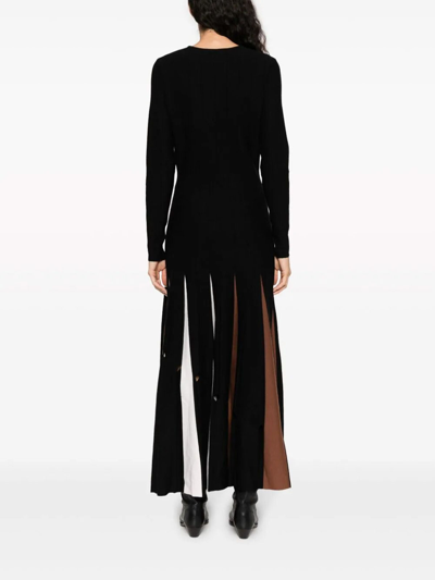 Gabriela Hearst Pleat-detailing Wool Dress In Multicolour