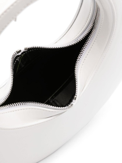 Shop Coperni Patent Swipe Bag In White
