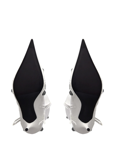Balenciaga Cagole Knee High Boot In Blanco