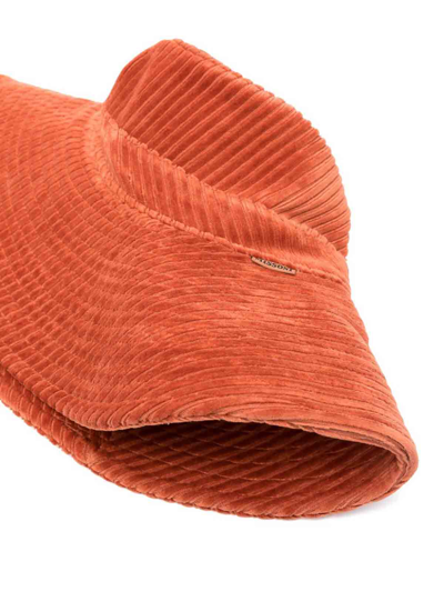 Shop Missoni Courduroy Bucket Hat In Orange