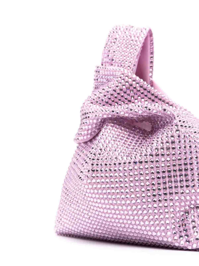 Shop Giuseppe Di Morabito Crystal Embellished Mini Bag In Nude & Neutrals