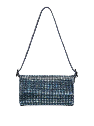 Shop Benedetta Bruzziches Petite Crystal Clutch Bag In Blue