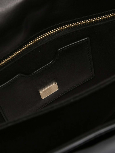 Shop Dolce & Gabbana Dg Logo Patent Leather Crossbody Bag In Black