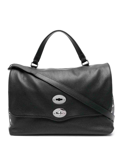 Shop Zanellato Postina M Daily Leather Handbag In Negro