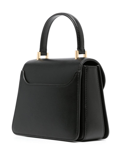 Shop Lanvin Concerto Leather Shoulder Bag In Negro