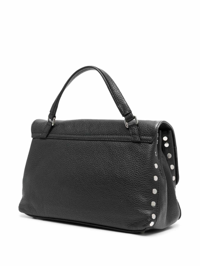 Shop Zanellato Postina S Daily Leather Handbag In Black