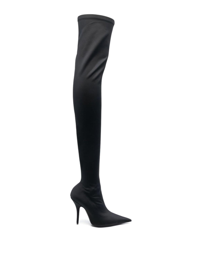 Shop Balenciaga Knife Heel Boots In Black