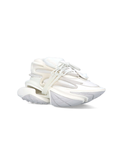 Balmain Unicorn Trainers In Neoprene And Leather In White