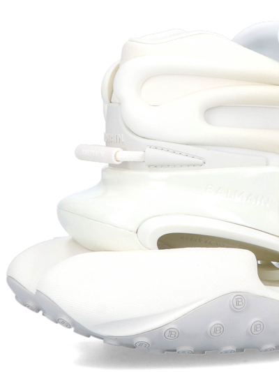 Balmain Unicorn Trainers In Neoprene And Leather In White