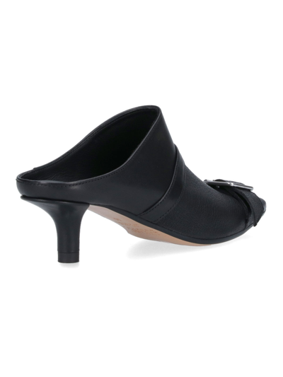 Mm6 Maison Margiela Rider 50mm Pointed-toe Mules In Black