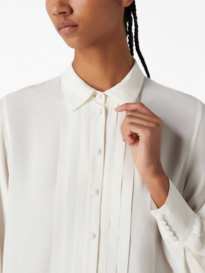 Shop Emporio Armani Bow Tie Shirt In White