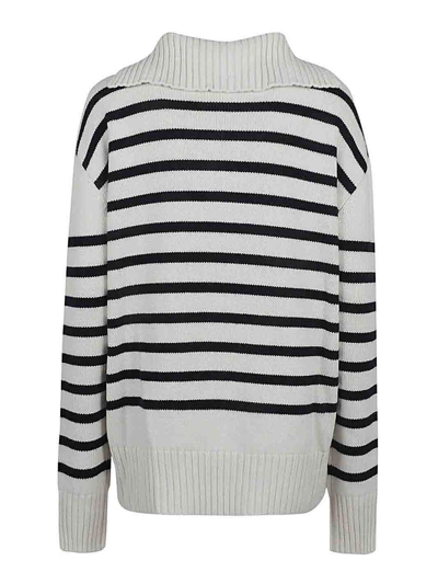 Shop Seafarer Wool And Cashmere Blend Sweater In White