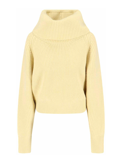 Shop Sa Su Phi Crew Neck Sweater In Yellow