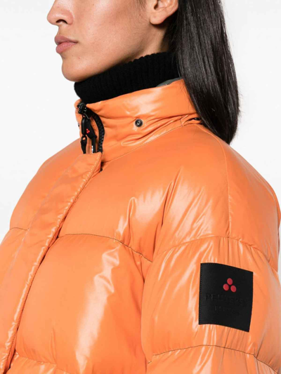 Peuterey Synthetic Fibers Down Jacket In Orange
