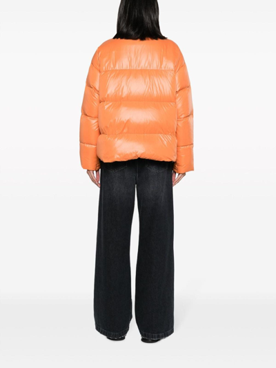 Shop Peuterey Kasha Down Jacket In Orange