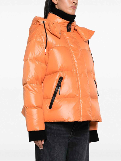 Shop Peuterey Kasha Down Jacket In Orange